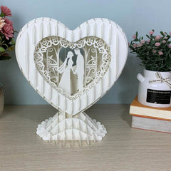 Valentine's Day Heart-shaped Paper Carving Night Light - Romantic Decor for Bedroom, Wedding & Gifts - GUMOCRAFTS