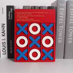 Wooden Tic Tac Toe Board Game - Logic Training Toy for Kids & Family - GUMOCRAFTS