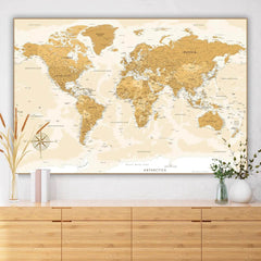 GUMOcrafts World Map Wall Decor - Custom Hanging Art for Home & Office - GUMOCRAFTS