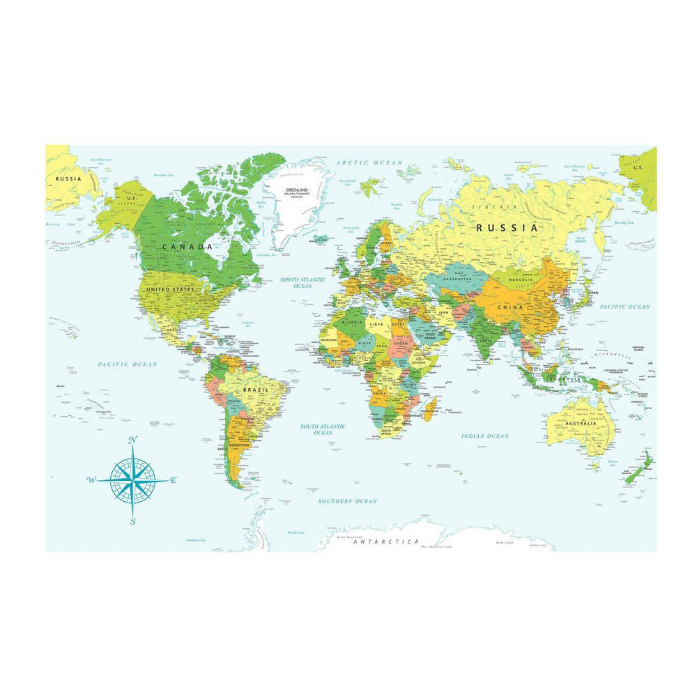 GUMOcrafts World Map Wall Decor - Custom Hanging Art for Home & Office - GUMOCRAFTS