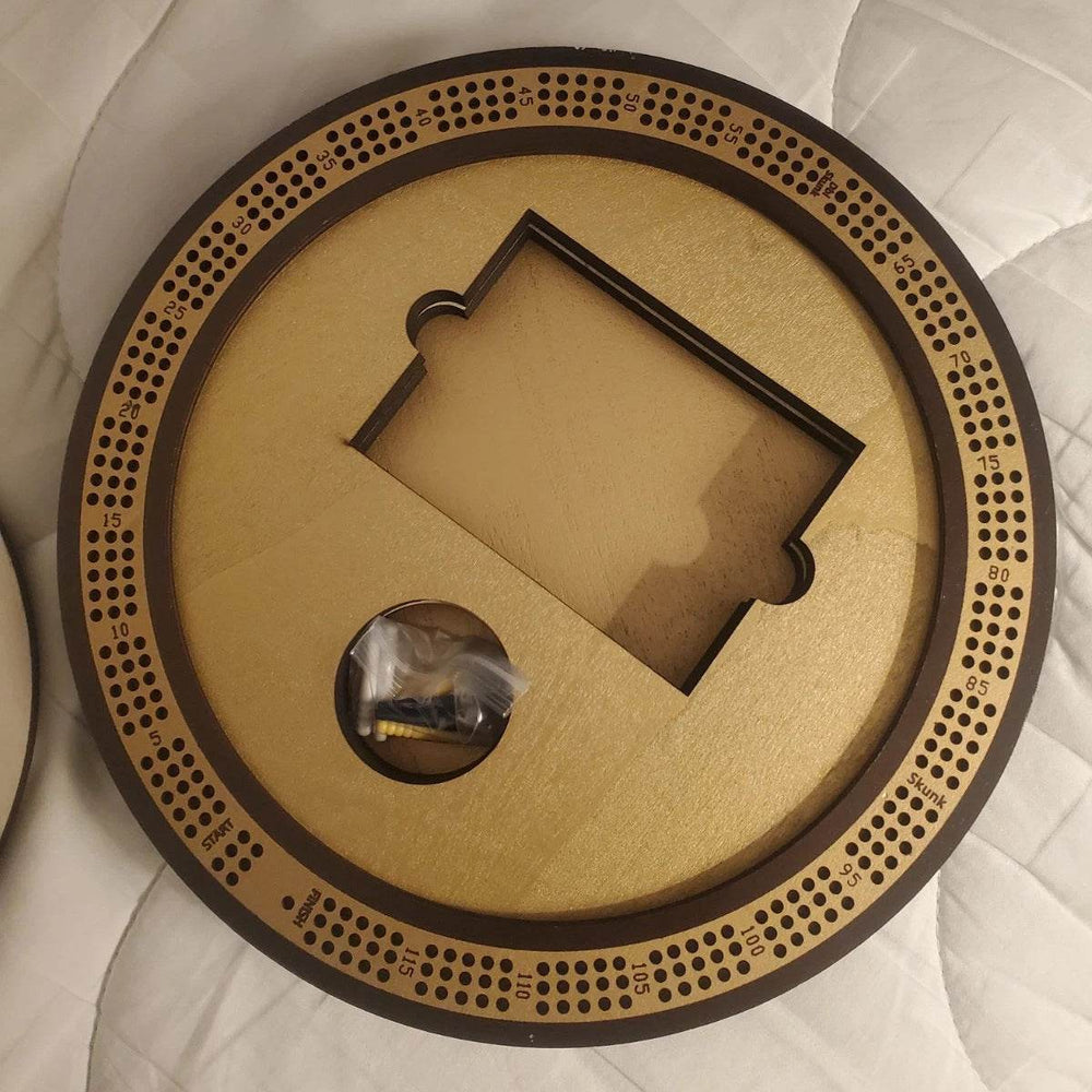 GUMOcrafts Custom Cribbage Board Game - Wooden Tabletop Game for Family & Friends - GUMOCRAFTS