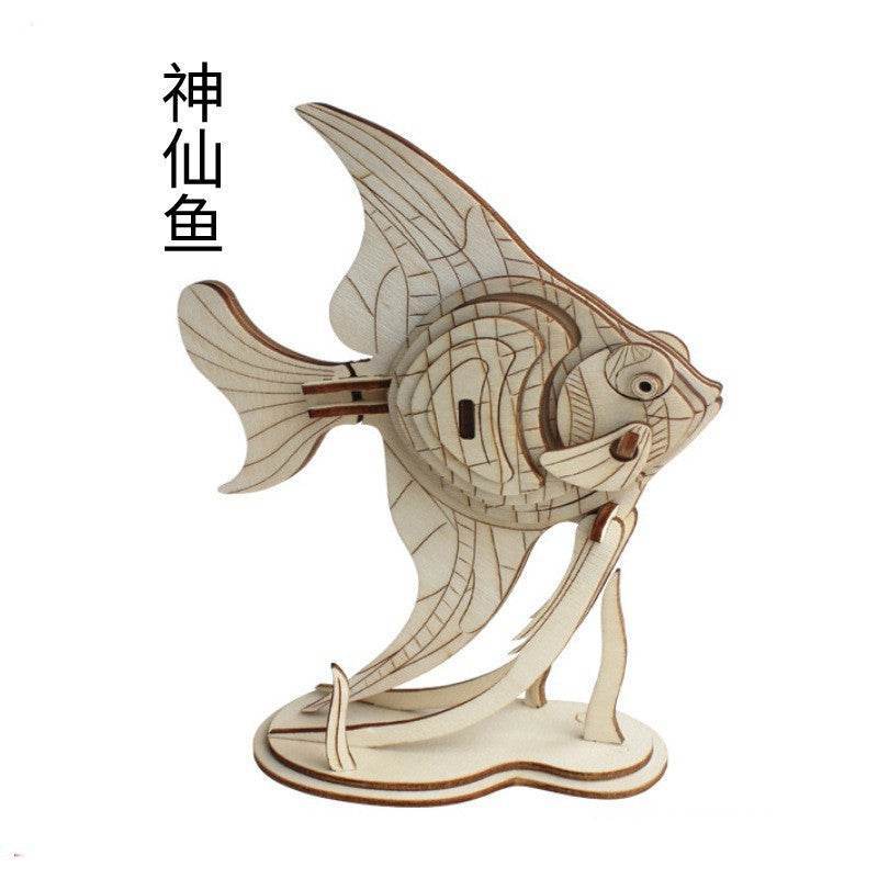 GUMOcrafts 3D Wooden Aircraft Puzzle Model - DIY Brain Teaser Toy & Home Decor - GUMOCRAFTS