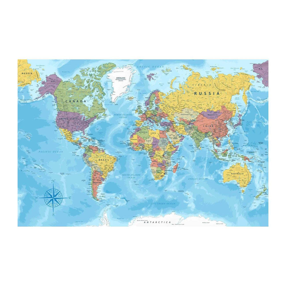 GUMOcrafts World Map Wall Decor - Custom Hanging Art for Home & Office - GUMOCRAFTS