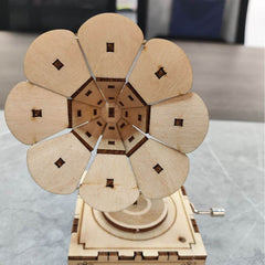 3D Wooden Gramophone Music Box Puzzle - DIY Craft & Kids Educational Toy - GUMOCRAFTS