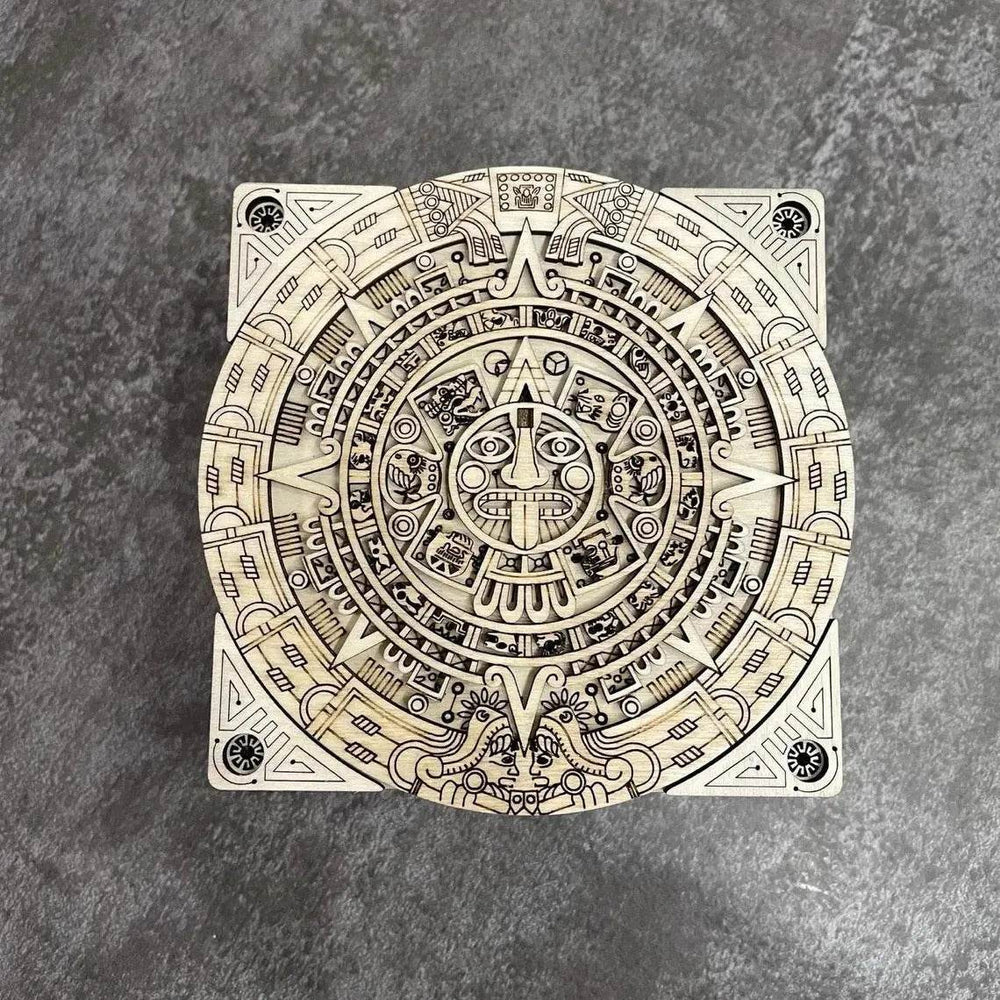 Wooden Magic Puzzle Box - Secret Compartment IQ Brain Teaser - GUMOCRAFTS