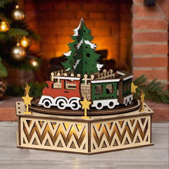 GUMOcrafts Wooden Christmas Decor Set - Church, Village & Nativity Scene Ornament - GUMOCRAFTS