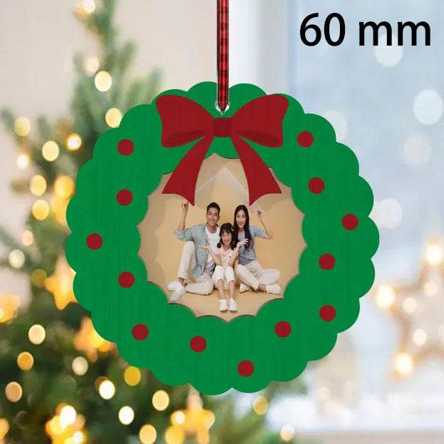 Wooden Christmas Ornaments Set - Customizable Hanging Decor for Tree & Home - GUMOCRAFTS
