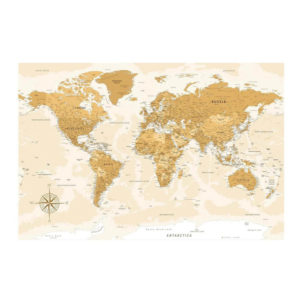 GUMOcrafts World Map Wall Decor - Custom Hanging Art for Home & Office - GUMOCRAFTS