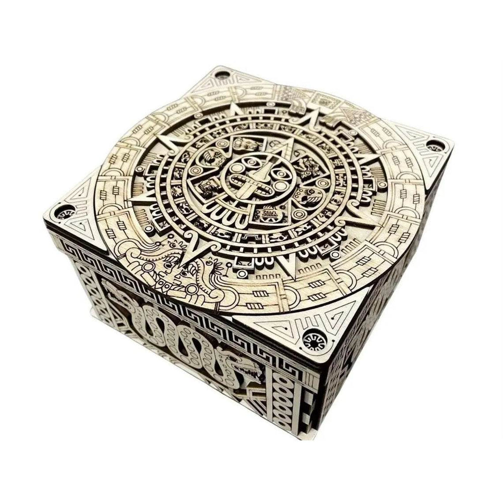 Wooden Magic Puzzle Box - Secret Compartment IQ Brain Teaser - GUMOCRAFTS