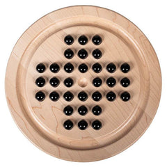 Wooden Solitaire Board Game - Logic Training Puzzle for Kids & Adults - GUMOCRAFTS