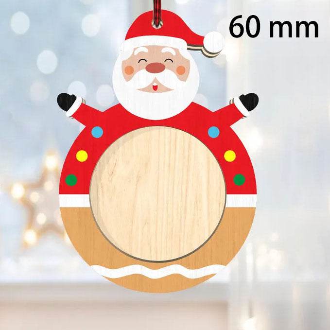 Wooden Christmas Ornaments Set - Customizable Hanging Decor for Tree & Home - GUMOCRAFTS