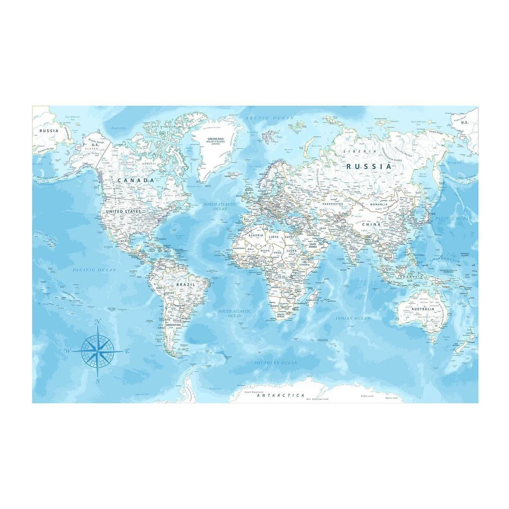 GUMOcrafts World Map Wall Decor - Custom Hanging Art for Home & Office - GUMOCRAFTS