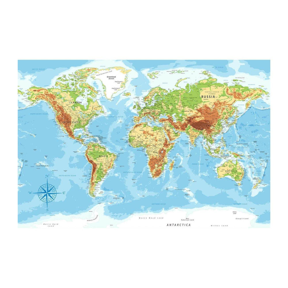 GUMOcrafts World Map Wall Decor - Custom Hanging Art for Home & Office - GUMOCRAFTS