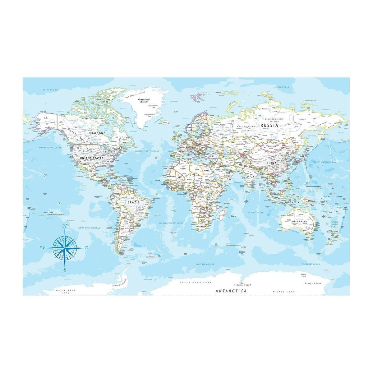 GUMOcrafts World Map Wall Decor - Custom Hanging Art for Home & Office - GUMOCRAFTS