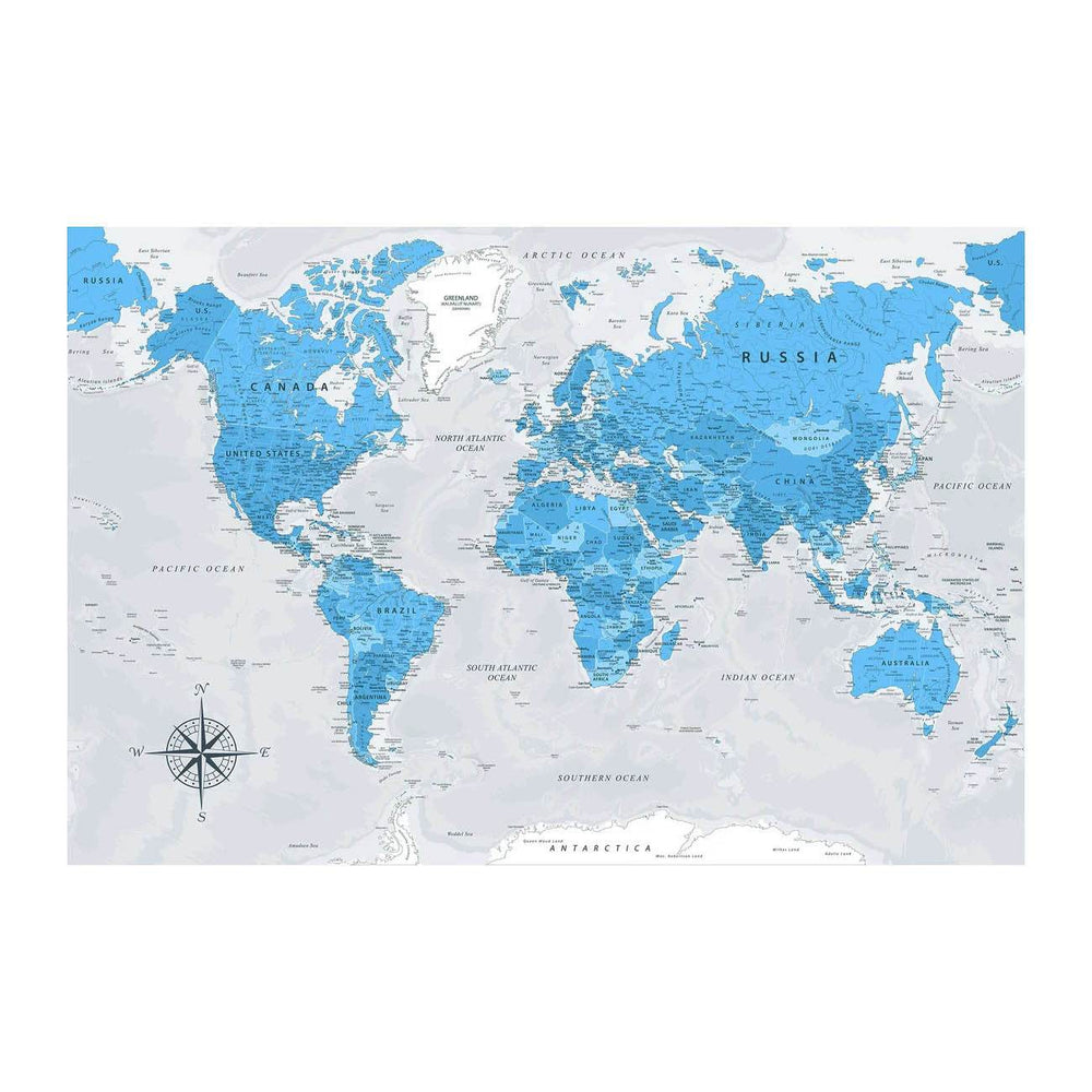 GUMOcrafts World Map Wall Decor - Custom Hanging Art for Home & Office - GUMOCRAFTS